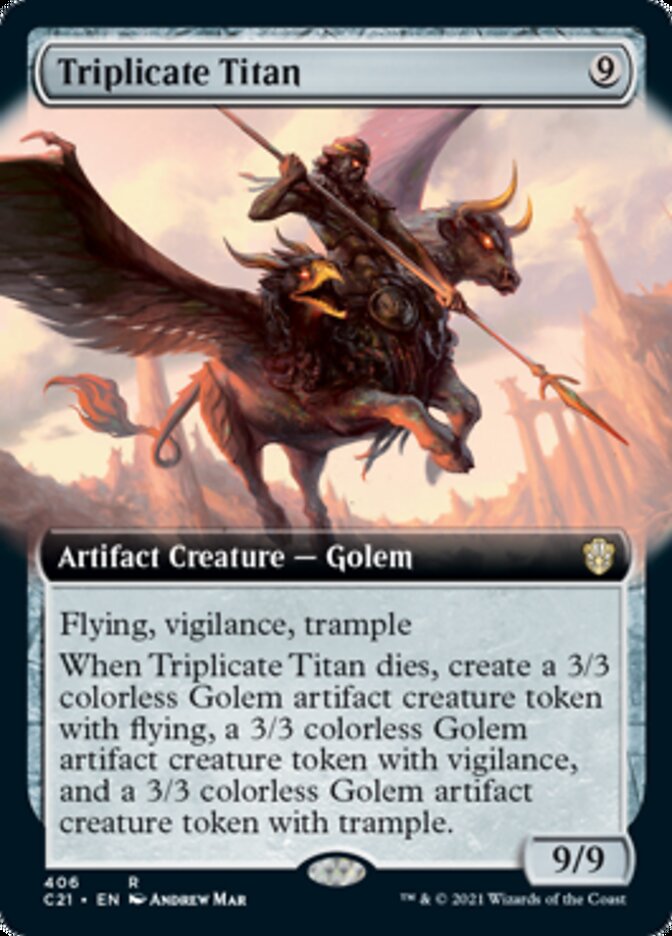 Triplicate Titan (Extended Art) [Commander 2021] | Game Grid - Logan