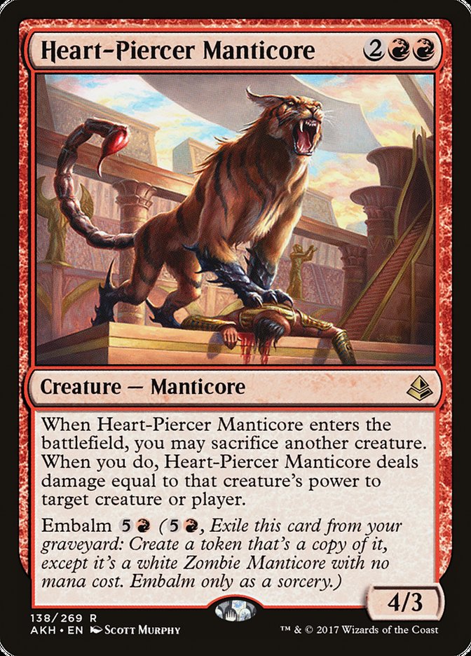 Heart-Piercer Manticore [Amonkhet] | Game Grid - Logan