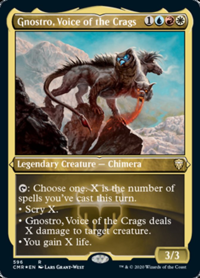 Gnostro, Voice of the Crags (Etched) [Commander Legends] | Game Grid - Logan