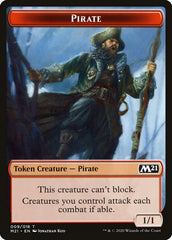 Knight // Pirate Double-Sided Token [Core Set 2021 Tokens] | Game Grid - Logan