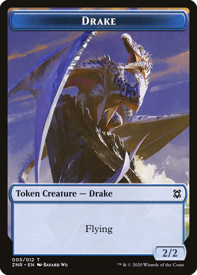 Copy // Drake Double-Sided Token [Zendikar Rising Tokens] | Game Grid - Logan