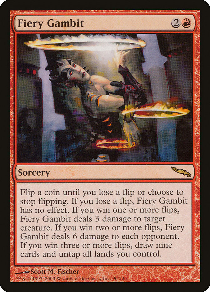 Fiery Gambit [Mirrodin] | Game Grid - Logan