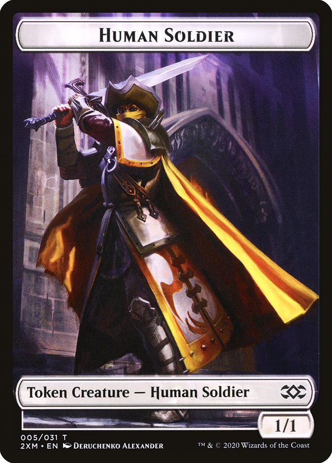 Human Soldier Token [Double Masters Tokens] | Game Grid - Logan