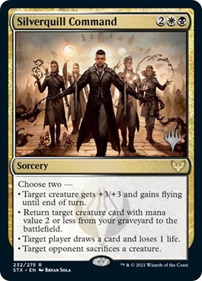 Silverquill Command (Promo Pack) [Strixhaven: School of Mages Promos] | Game Grid - Logan