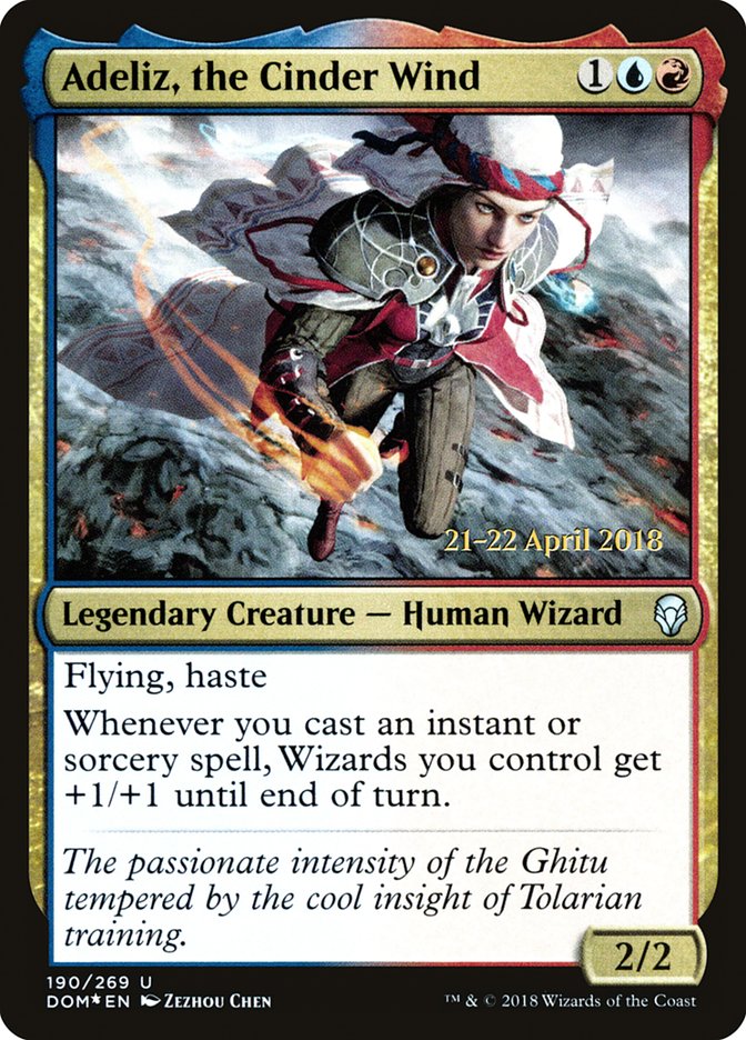 Adeliz, the Cinder Wind [Dominaria Prerelease Promos] | Game Grid - Logan