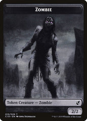 Ob Nixilis, Reignited Emblem // Zombie (010) Double-Sided Token [Commander 2019 Tokens] | Game Grid - Logan