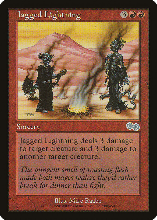 Jagged Lightning [Urza's Saga] | Game Grid - Logan