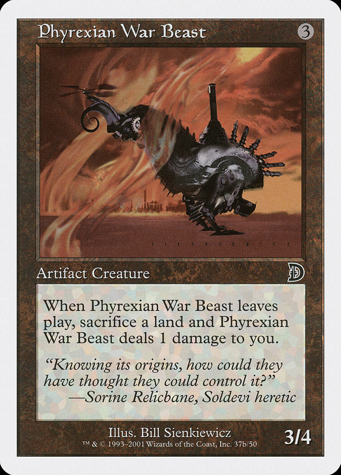 Phyrexian War Beast (Signature on Right) [Deckmasters] | Game Grid - Logan