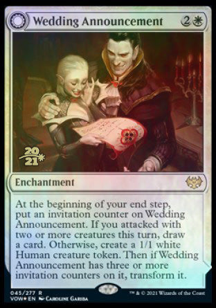 Wedding Announcement // Wedding Festivity [Innistrad: Crimson Vow Prerelease Promos] | Game Grid - Logan