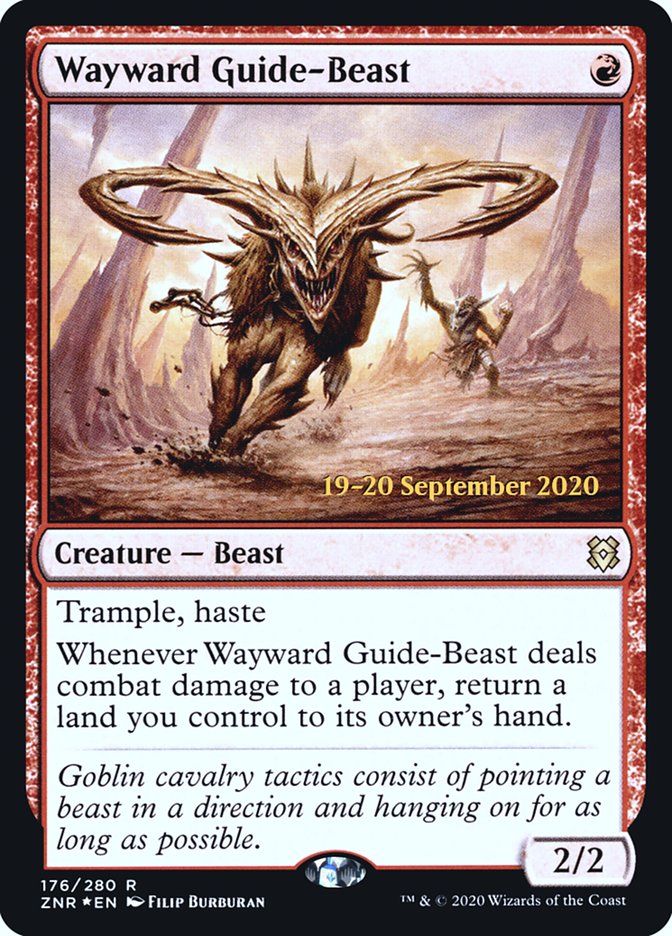 Wayward Guide-Beast [Zendikar Rising Prerelease Promos] | Game Grid - Logan