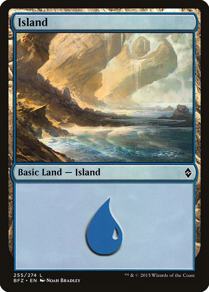 Island (255a) [Battle for Zendikar] | Game Grid - Logan