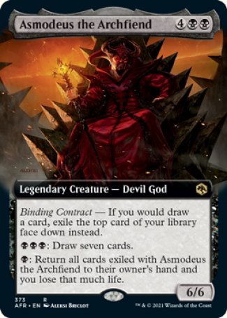 Asmodeus the Archfiend (Extended Art) [Dungeons & Dragons: Adventures in the Forgotten Realms] | Game Grid - Logan