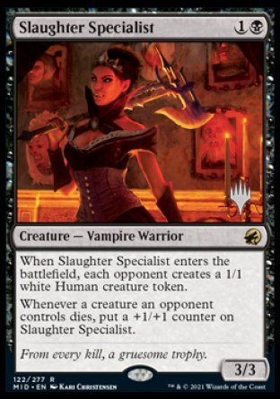 Slaughter Specialist (Promo Pack) [Innistrad: Midnight Hunt Promos] | Game Grid - Logan