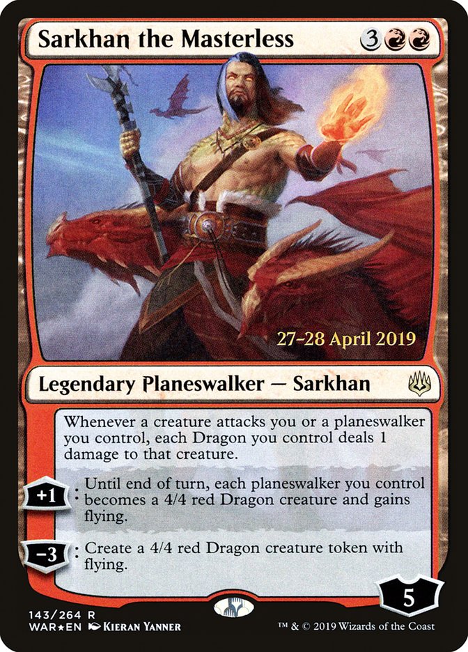 Sarkhan the Masterless [War of the Spark Prerelease Promos] | Game Grid - Logan