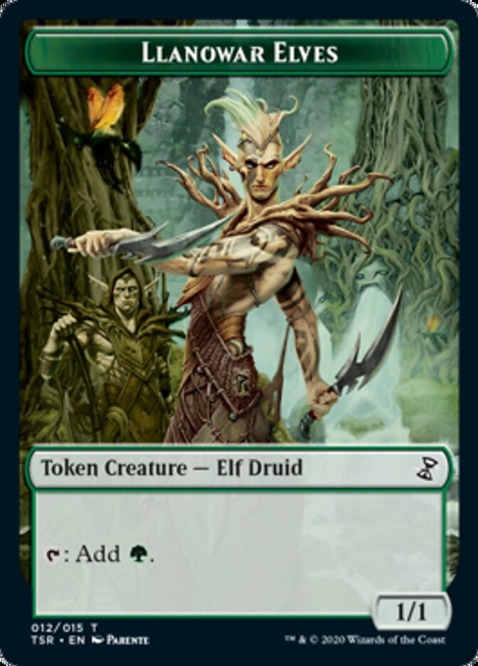 Llanowar Elves Token [Time Spiral Remastered Tokens] | Game Grid - Logan