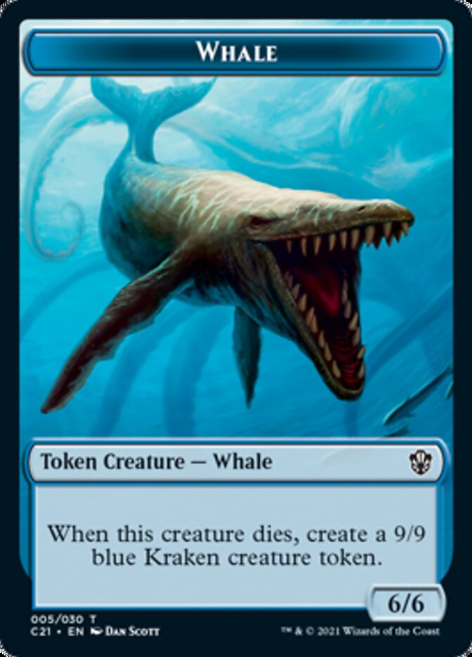 Beast (010) // Whale Double-Sided Token [Commander 2021 Tokens] | Game Grid - Logan