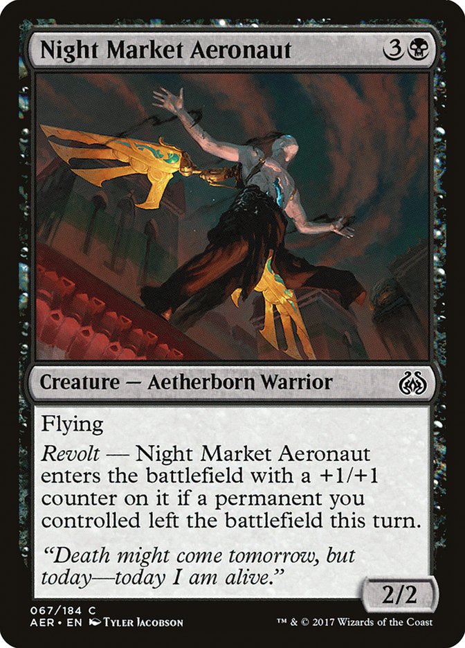 Night Market Aeronaut [Aether Revolt] | Game Grid - Logan