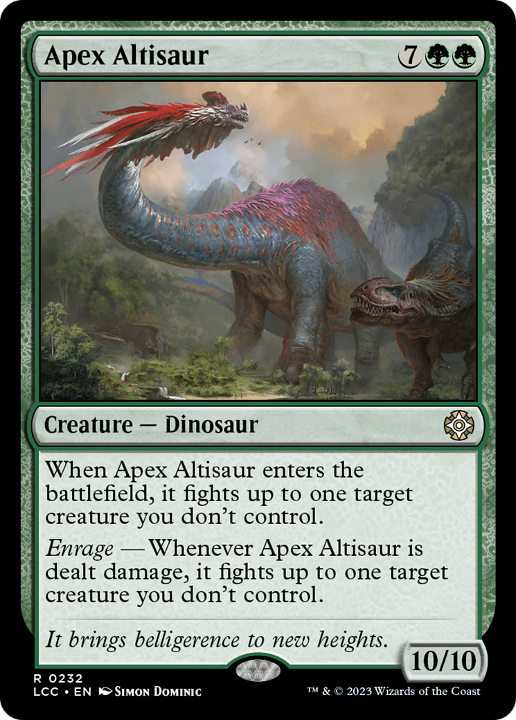 Apex Altisaur [The Lost Caverns of Ixalan Commander] | Game Grid - Logan