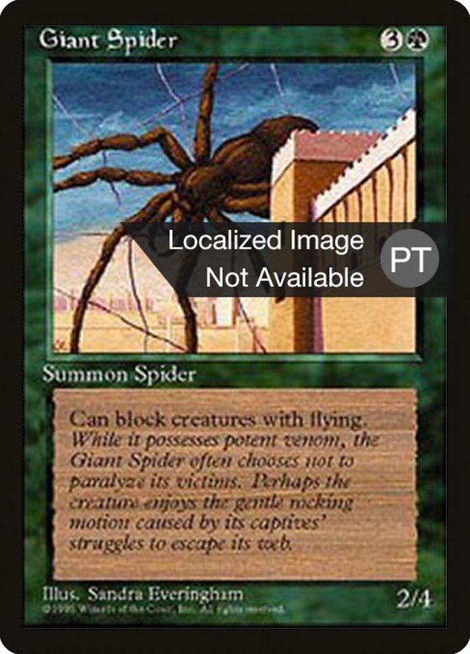 Giant Spider [Fourth Edition (Foreign Black Border)] | Game Grid - Logan