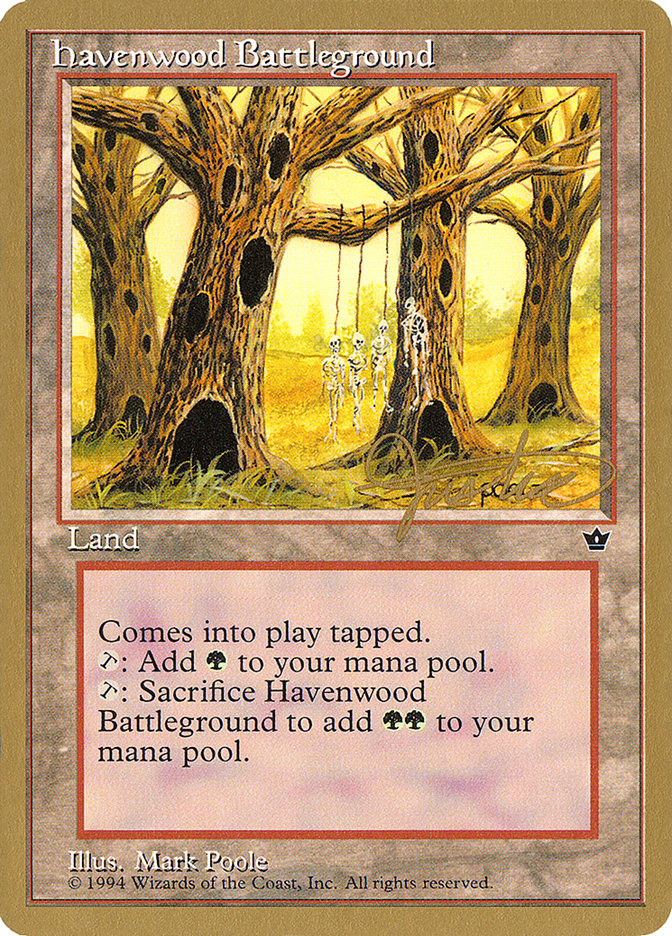 Havenwood Battleground (Mark Justice) [Pro Tour Collector Set] | Game Grid - Logan