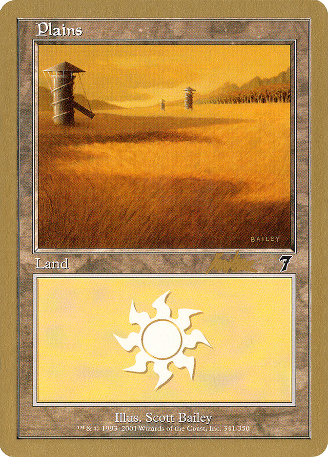 Plains (bk341) (Brian Kibler) [World Championship Decks 2002] | Game Grid - Logan