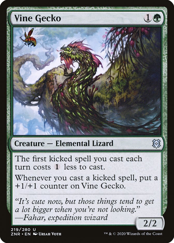 Vine Gecko [Zendikar Rising] | Game Grid - Logan