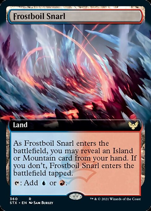 Frostboil Snarl (Extended Art) [Strixhaven: School of Mages] | Game Grid - Logan
