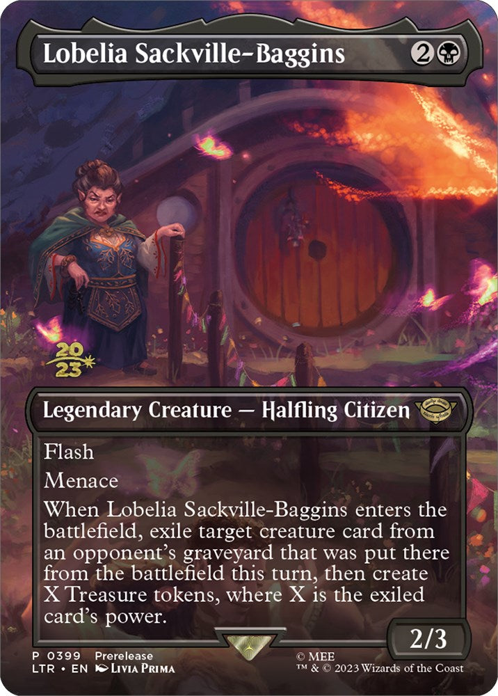 Lobelia Sackville-Baggins (399) [The Lord of the Rings: Tales of Middle-Earth Prerelease Promos] | Game Grid - Logan