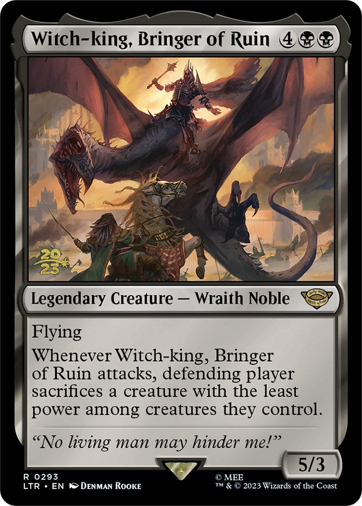 Witch-king, Bringer of Ruin [The Lord of the Rings: Tales of Middle-Earth Prerelease Promos] | Game Grid - Logan