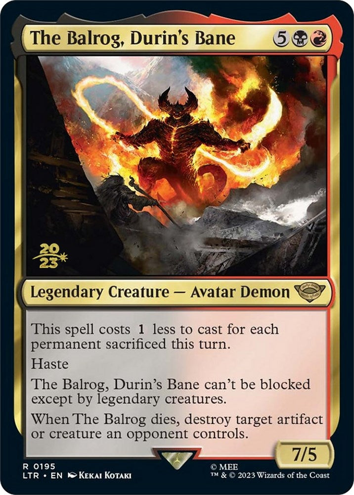 The Balrog, Durin's Bane [The Lord of the Rings: Tales of Middle-Earth Prerelease Promos] | Game Grid - Logan