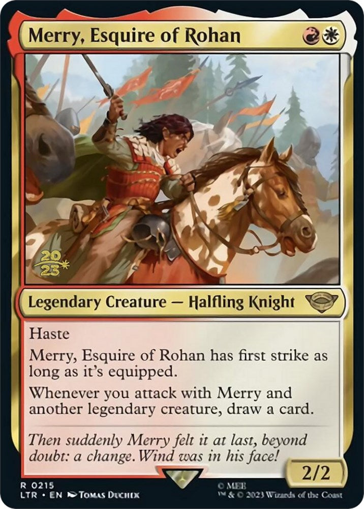 Merry, Esquire of Rohan [The Lord of the Rings: Tales of Middle-Earth Prerelease Promos] | Game Grid - Logan