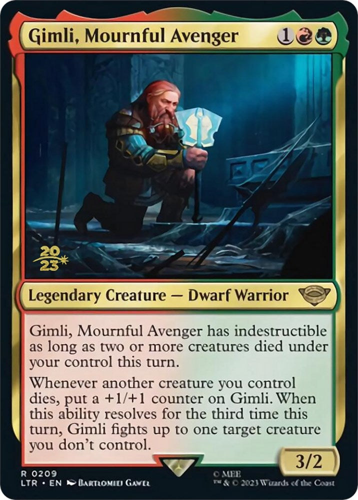 Gimli, Mournful Avenger [The Lord of the Rings: Tales of Middle-Earth Prerelease Promos] | Game Grid - Logan