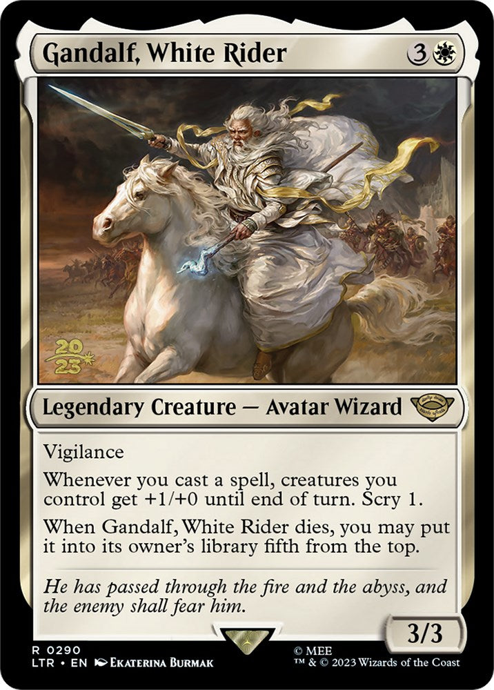 Gandalf, White Rider [The Lord of the Rings: Tales of Middle-Earth Prerelease Promos] | Game Grid - Logan