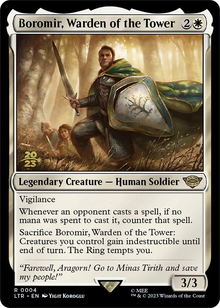 Boromir, Warden of the Tower [The Lord of the Rings: Tales of Middle-Earth Prerelease Promos] | Game Grid - Logan