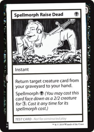 Spellmorph Raise Dead (2021 Edition) [Mystery Booster Playtest Cards] | Game Grid - Logan