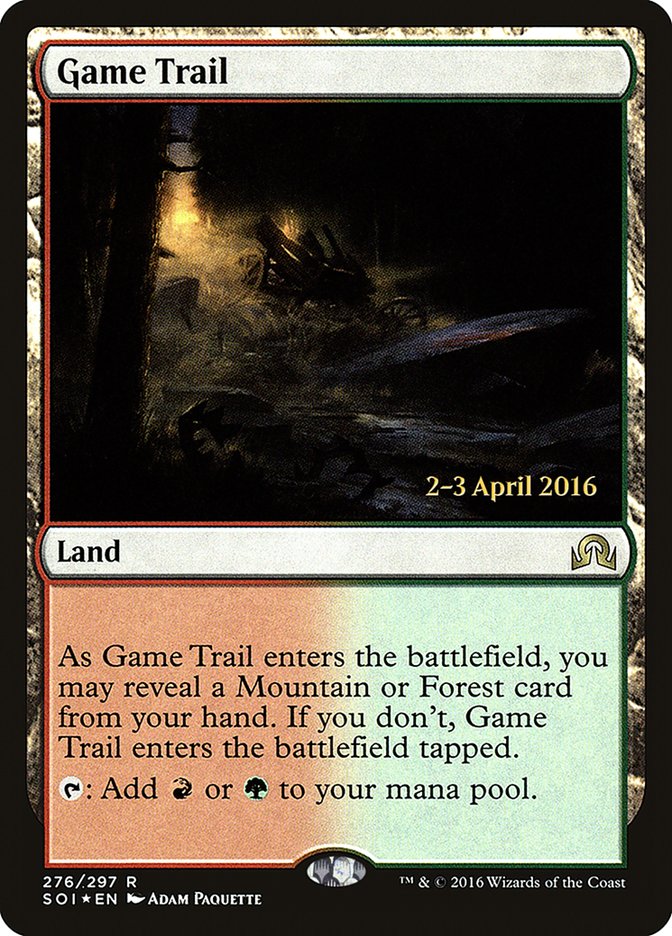 Game Trail [Shadows over Innistrad Prerelease Promos] | Game Grid - Logan