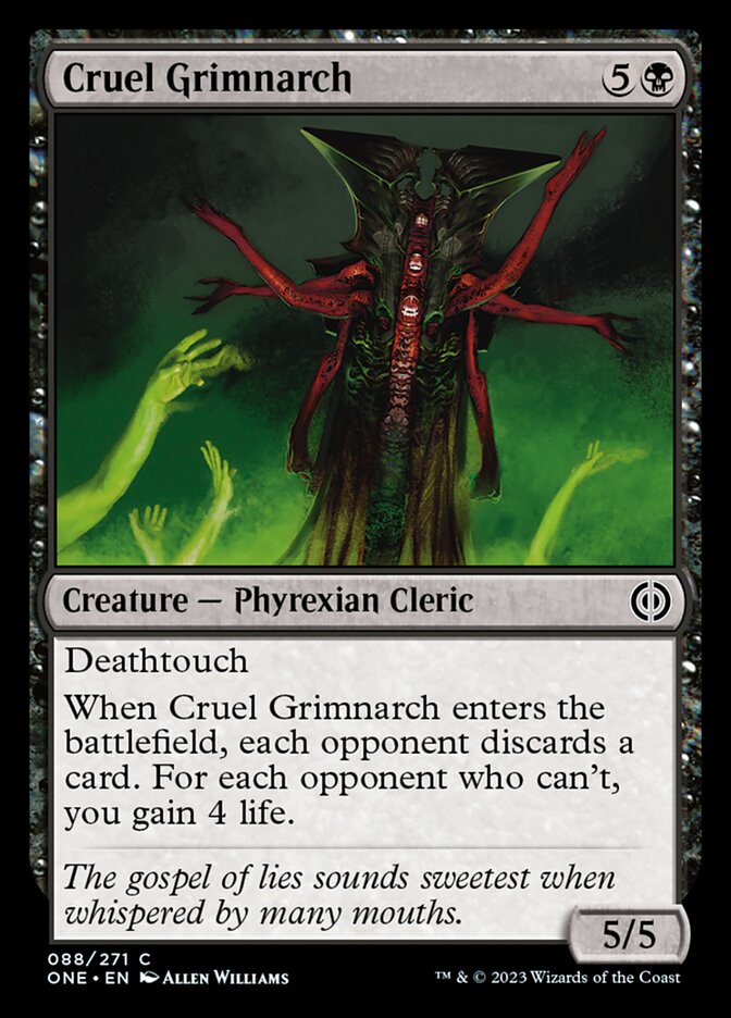 Cruel Grimnarch [Phyrexia: All Will Be One] | Game Grid - Logan