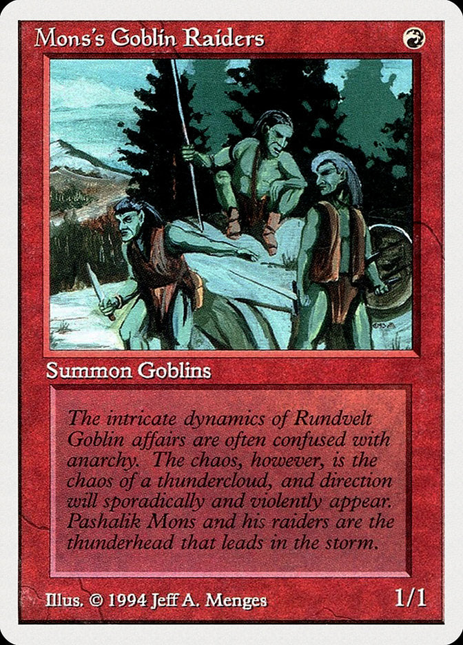 Mons's Goblin Raiders [Summer Magic / Edgar] | Game Grid - Logan