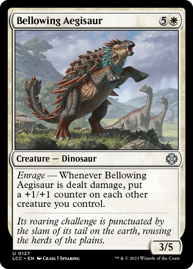 Bellowing Aegisaur [The Lost Caverns of Ixalan Commander] | Game Grid - Logan