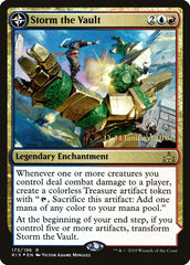 Storm the Vault // Vault of Catlacan [Rivals of Ixalan Prerelease Promos] | Game Grid - Logan
