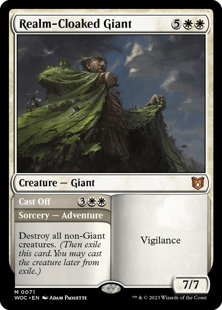 Realm-Cloaked Giant // Cast Off [Wilds of Eldraine Commander] | Game Grid - Logan