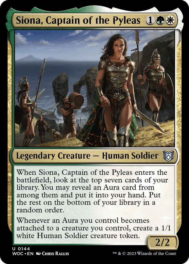 Siona, Captain of the Pyleas [Wilds of Eldraine Commander] | Game Grid - Logan