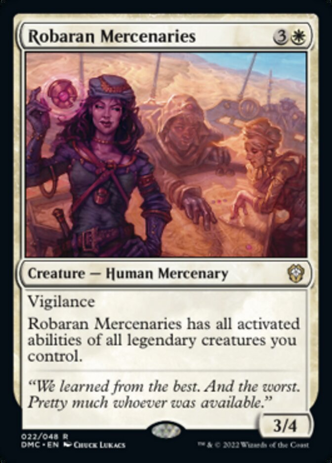 Robaran Mercenaries [Dominaria United Commander] | Game Grid - Logan