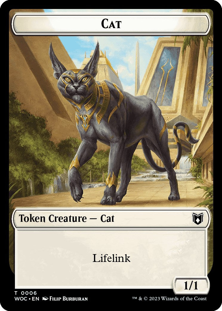 Cat (0006) // Pegasus Double-Sided Token [Wilds of Eldraine Commander Tokens] | Game Grid - Logan