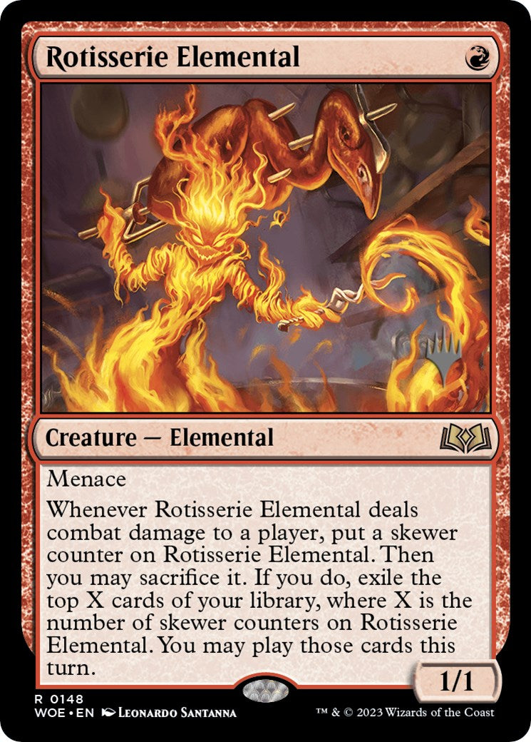 Rotisserie Elemental (Promo Pack) [Wilds of Eldraine Promos] | Game Grid - Logan