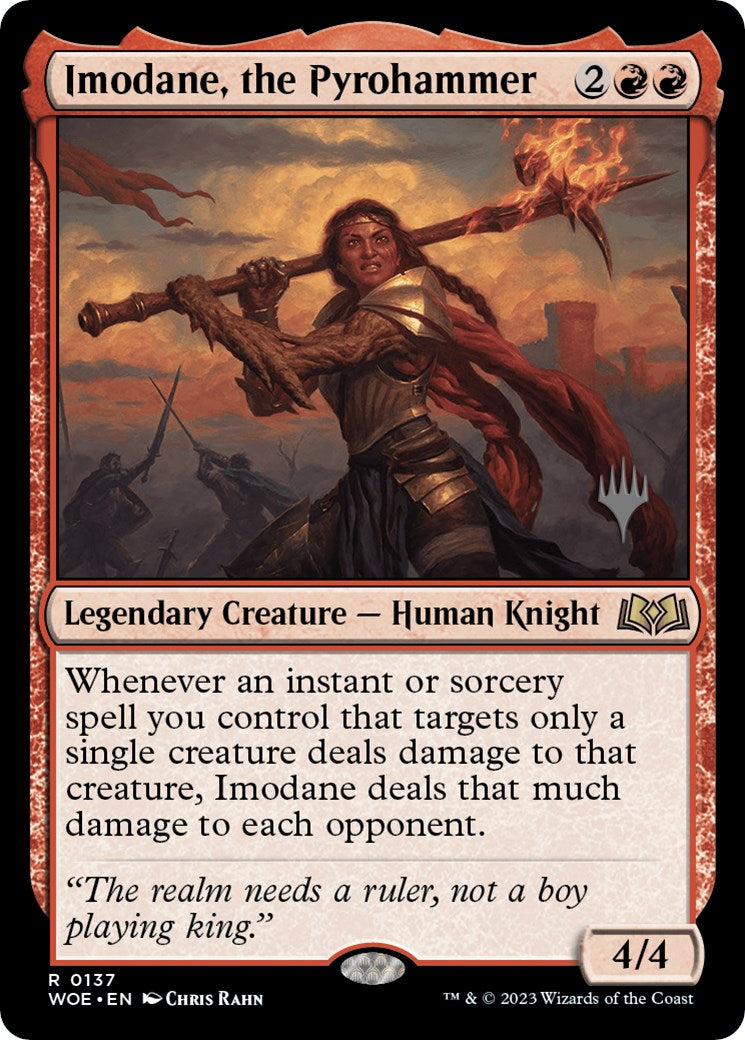 Imodane, the Pyrohammer (Promo Pack) [Wilds of Eldraine Promos] | Game Grid - Logan