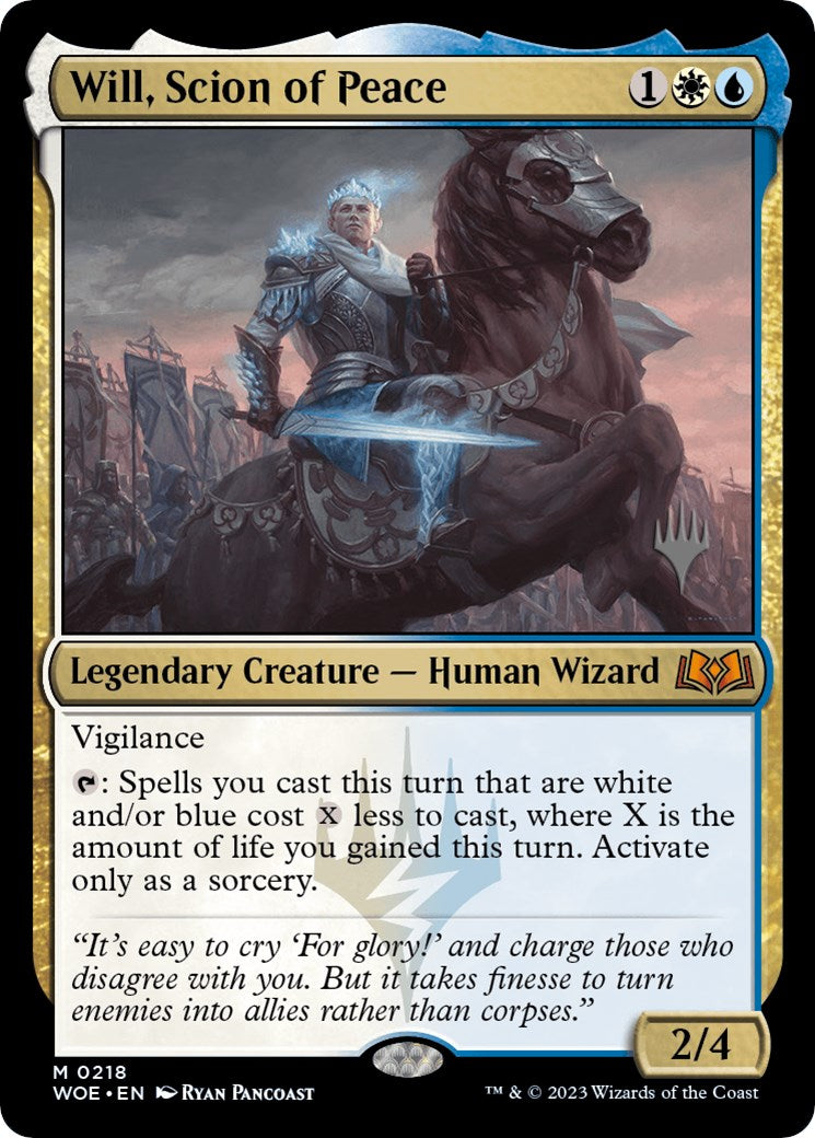 Will, Scion of Peace (Promo Pack) [Wilds of Eldraine Promos] | Game Grid - Logan