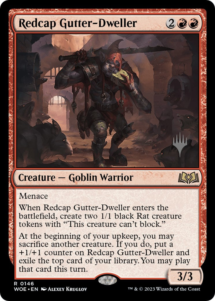 Redcap Gutter-Dweller (Promo Pack) [Wilds of Eldraine Promos] | Game Grid - Logan