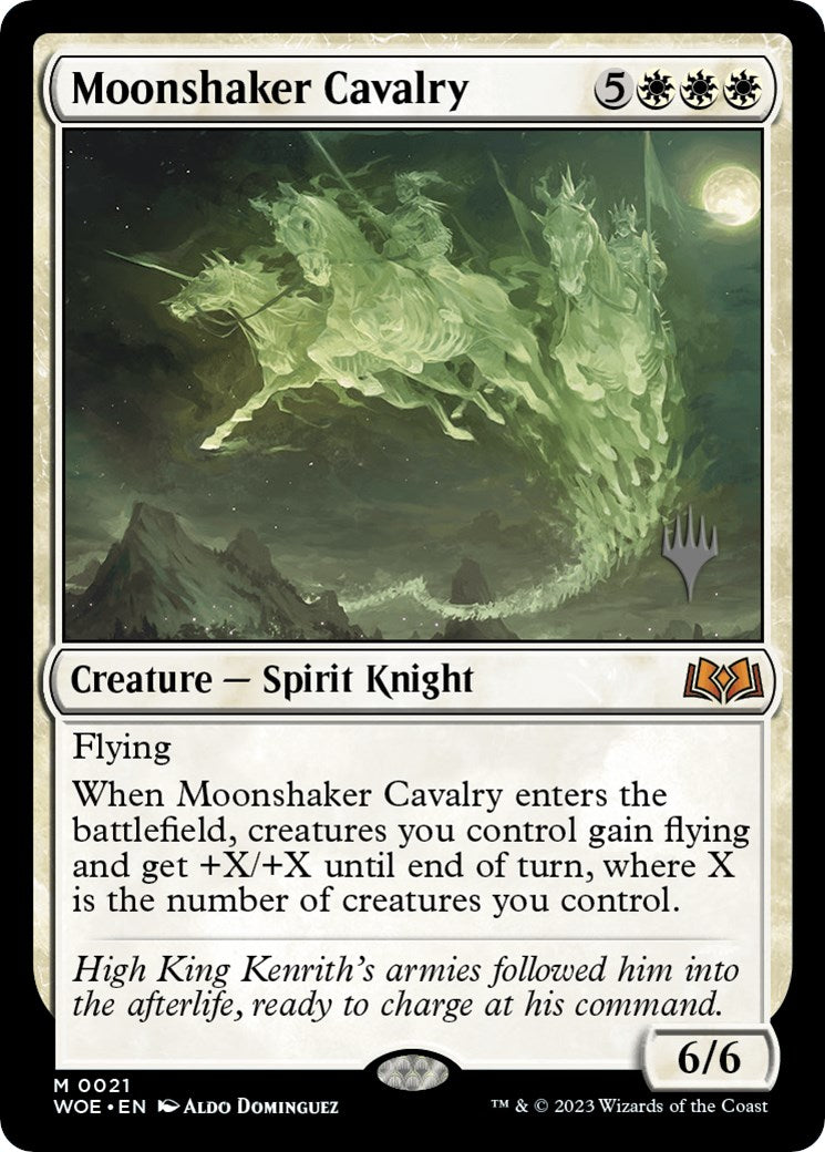 Moonshaker Cavalry (Promo Pack) [Wilds of Eldraine Promos] | Game Grid - Logan