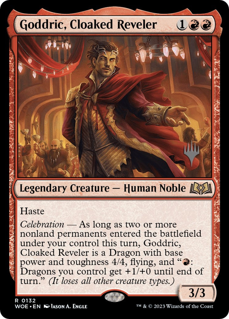 Goddric, Cloaked Reveler (Promo Pack) [Wilds of Eldraine Promos] | Game Grid - Logan